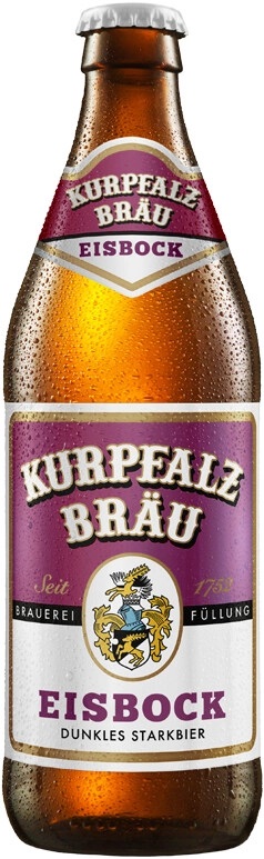 Пиво Курпфальц Брой Айсбок (Kurpfalz Brau Eisbock) темное 0,5л Крепость 8,5% стеклянная бутылка