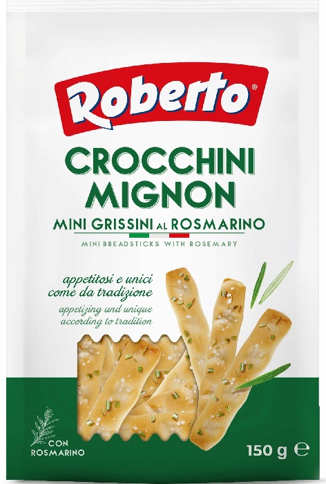 Палочки хлебные Роберто Гриссини Кроккини (Roberto) миньон с розмарином 150гр