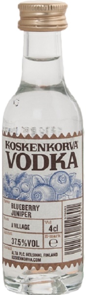 Водка Коскенкорва Черника, Можжевельник (Koskenkorva Blueberry Juniper) 40 мл Крепость 37,5%