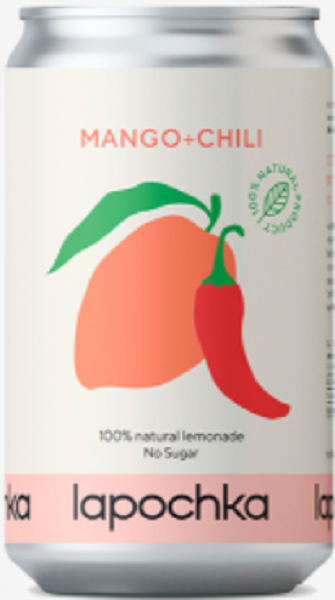 Лимонад Лапочка Манго, Чили (Lapochka Mango, Chili) газированный 0,33л в жестяной банке