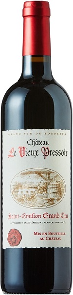 Вино Шато Ле Вье Прессуар Гран Крю Сент-Эмильон (Le Vieux Pressoir) красное сухое 0,75л Крепость 14%