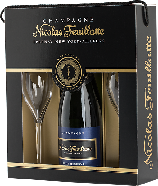 Шампанское Николя Фейатт Брют Резерв Эксклюзив (Nicolas Feuillatte) белое сухое 0,75л 12% в коробке