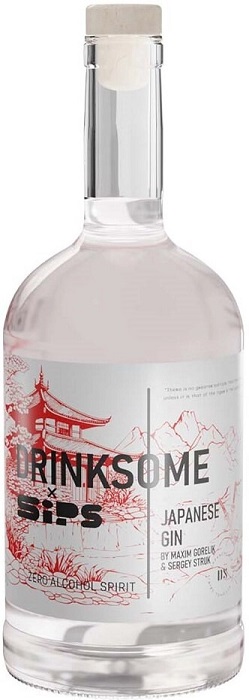 Джин безалкогольный Дринксом Японский Джин (Drinksome Japanese Gin) 0,7л Крепость 0%