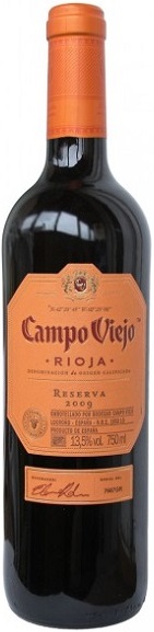 Вино Кампо Вьехо Резерва (Campo Viejo Reserva) красное сухое 0,75л Крепость 13,5%