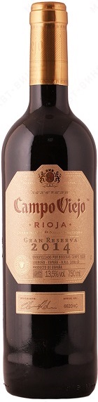 Вино Кампо Вьехо Гран Резерва (Campo Viejo Gran Reserva) красное сухое 0,75л Крепость 13,5%
