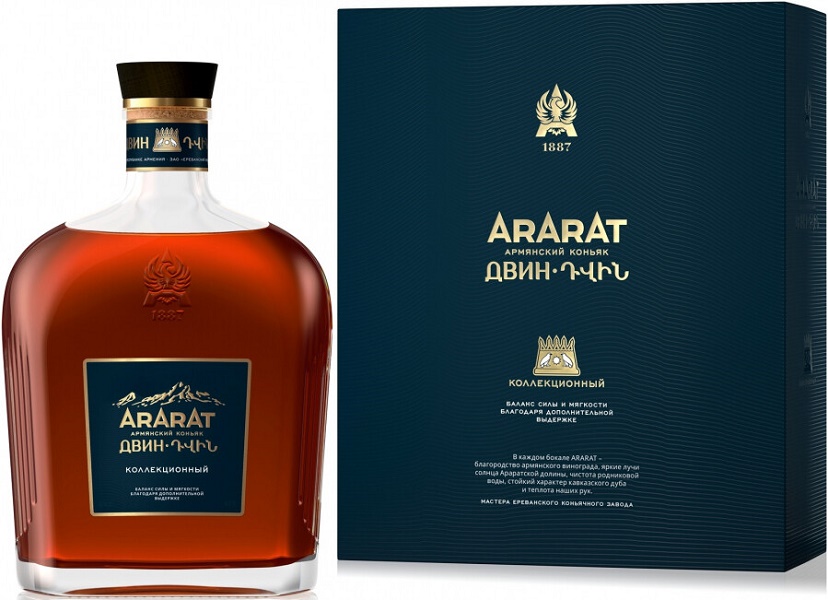 Коньяк Арарат Двин (Cognac Ararat Dvin) КС коллекционный 0,7л 50% в подарочной коробке