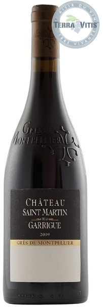 Вино Шато Сен-Мартан де ля Гарриг Грес Де Монпелье (Chateau Saint Martin) красное сухое 0,75 л 14,5%