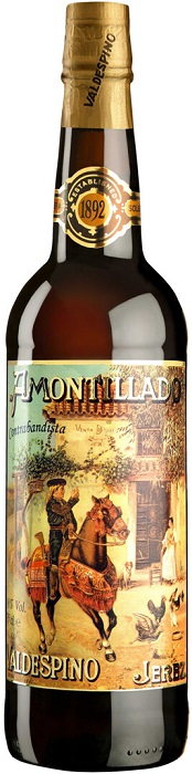 !Вино ликерное Херес Вальдеспино Амонтильядо Контрабандиста (Valdespino Amontillado) полусухое 0,75л