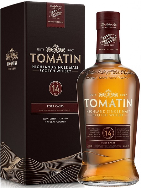 Виски Томатин 14 лет (Tomatin 14 Years) 0,7л Крепость 46% в подарочной коробке