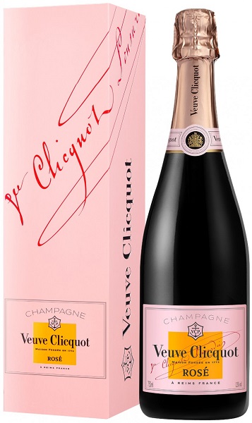 Шампанское Вдова Клико Брют Розе (Veuve Clicquot) розовое брют 0,75л 12,5% в подарочной коробке