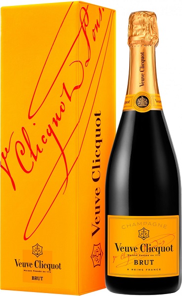 Шампанское Вдова Клико (Veuve Clicquot) белое брют 0,75л Крепость 12%