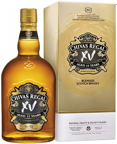 Виски Чивас Ригал 15 лет (Chivas Regal 15 Years) XV 0,7л Крепость 40% в подарочной коробке