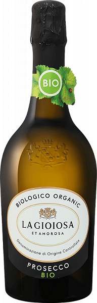 Вино игристое Ла Джойоза Просекко Био (La Gioiosa) белое брют 0,75л,11%.