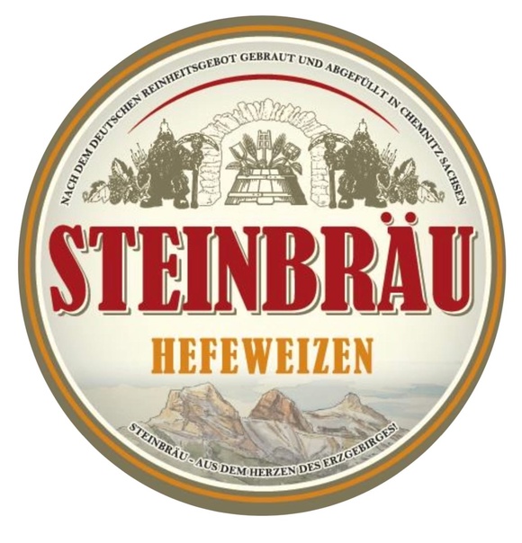 Пиво разливное Штайнброй Хефевайцен (Steinbrau Hefeweizen) светлое нефильтрованное 5,2% об, литр