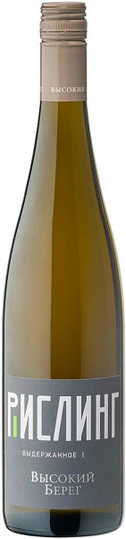 Вино Высокий Берег Рислинг (Vysokij Bereg Riesling) белое сухое 0,75л Крепость 12%