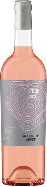 Вино Высокий Берег Розе (Vysokij Bereg Rose) розовое сухое 0,75л Крепость 12%