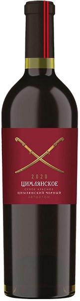 Вино Цимлянское Цимлянский Черный (Tsimlyansky Tsimlyansky Cherny) красное сухое 0,75л Крепость 13%