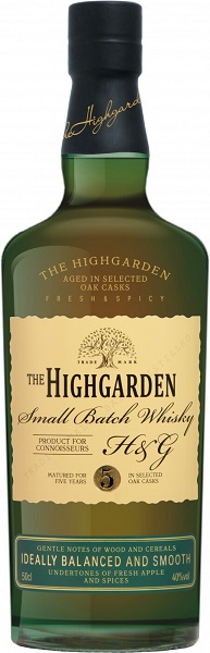 Виски Хайгарден (Higarden) 5 лет зерновой 0,5л Крепость 40%