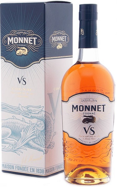 Коньяк Монне (Cognac Monnet) VS 0,7л Крепость 40% в подарочной коробке