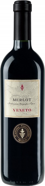 Вино Кантина Витикольтори Меоло Мерло(Cantina Viticoltori Meolo Merlot) красное сухое 0,75л 12%