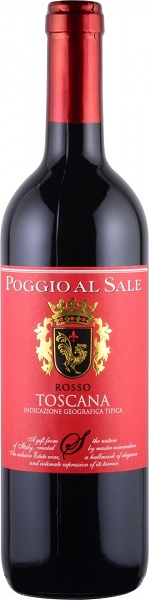 Вино Поджио аль Сале Россо Тоскана (Poggio al Sale Rosso Toscana) красное сухое 0,75л Крепость 13%