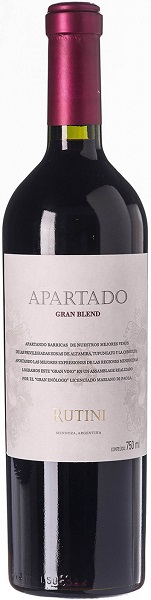 Вино Рутини Апартадо Гран Бленд (Rutini Apartado Gran Blend) красное сухое 0,75л Крепость 14,5%