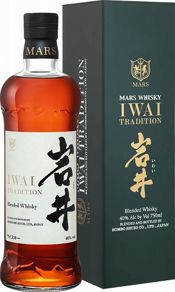 Виски Иваи Традиционный (Iwai Tradition) 0,7л Крепость 40% в подарочной коробке