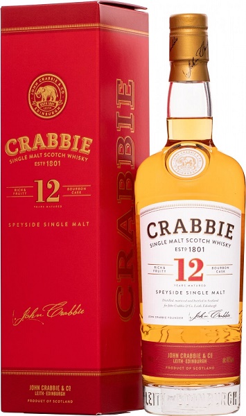 Виски Крабби Спейсад Сингл Молт (Crabbie Speyside Single Malt) 12 лет 0,7л 40% в подарочной коробке