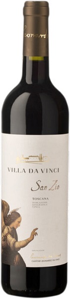 Вино Вилла да Винчи Сан Дзио (Villa da Vinci San Zio) красное полусухое 0,75л Крепость 14%