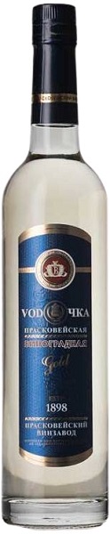 Прасковейская Водочка Золотая (Praskoveyskaya Vodochka Gold) водка виноградная 0,5 л крепость 40%