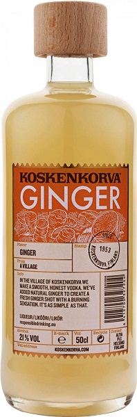 Настойка Коскенкорва Имбирь (Tincture Koskenkorva Ginger) сладкая 0,5л Крепость 21%