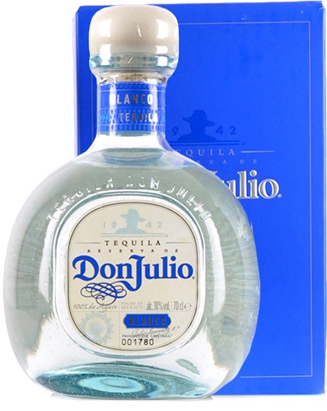 Tекила Дон Хулио Бланко Белая (Tequila Don Julio Blanco) 0,75л Крепость 38% в подарочной коробке