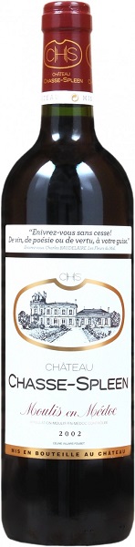 Вино Шато Шасс-Сплин (Chateau Chasse-Spleen) красное сухое 0,75л Крепость 13,5%