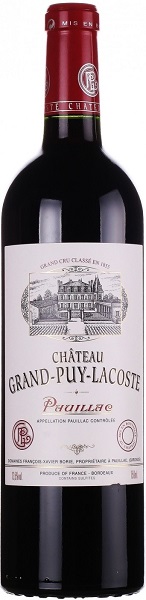Вино Шато Гран-Пюи-Лакост (Chateau Grand-Puy-Lacoste) красное сухое 0,75л Крепость 13%