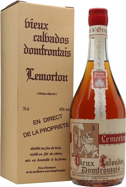 Кальвадос Лемортон Винтаж (CalvadosLemorton Vintage) 1986 год 0,7л Крепость 40% в подарочной коробке
