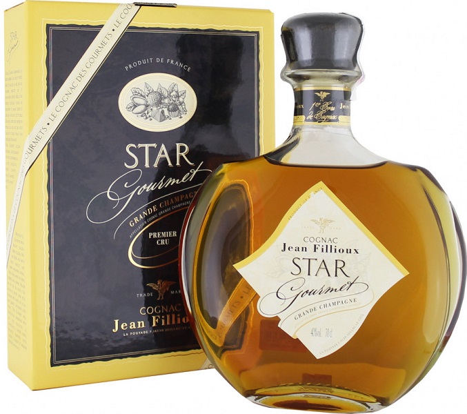 Коньяк Жан Фийу Стар Гурме (Cognac Jean Fillioux Star Gourmet) 18 лет 0,7л 40% в подарочной коробке