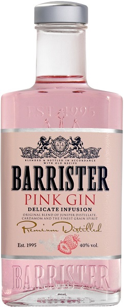 Джин Барристер Пинк (Barrister Pink Gin) 0,375л Крепость 40%