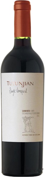 Вино Тутунжан Сингл Виньярд Карменере (Tutunjian Single Vineyard Carmenere) красное сухое 0,75л 14%