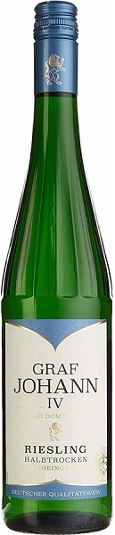 Вино Граф Иоганн IV Рислинг Хальбтрокен (Graf Johann IV Riesling) белое полусухое 0,75л 10,5%