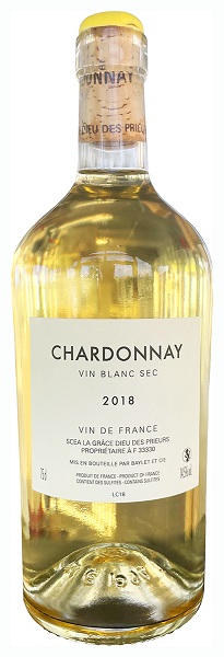 Вино Шато Ла Грас Дьё де Приёр Шардоне (Château La Grace Dieu des Prieurs) белое сухое 0,75л 14,5%