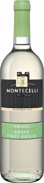Вино Боттер Монтечелли Пино Гриджио (Botter Montecelli Pinot Grigio) белое сухое 0,75л 12,5%