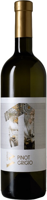 Вино Виртус Пино Гриджо (Virtus Pinot Grigio) белое сухое 0,75л Крепость 13%