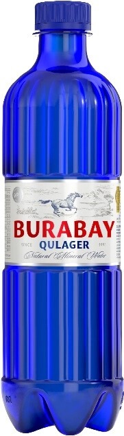 Вода Бурабай Кулагер (Burabay Qulager) минеральная газированная 0,5л в пластиковой бутылке