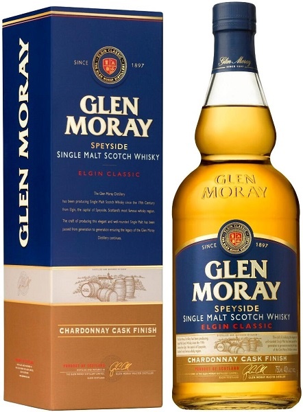 Виски Глен Морей Элгин Классик Шардоне Каск Финиш (Whiskey Glen Moray) 0,7л 40% в коробке