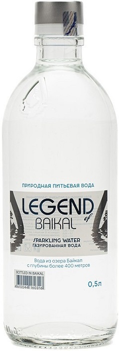 Вода Легенда Байкала  (Legend of Baikal) газированная 0,5л