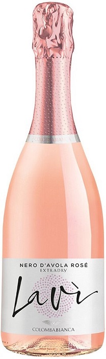 Вино игристое Лави Неро д'Авола Розе Экстра Драй (Lavi Nero d'Avola Rose) розовое брют 0,75л 11%