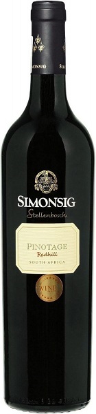 Вино Симонсиг Редхилл Пинотаж (Simonsig Redhill) красное сухое 0,75л Крепость 14,5%