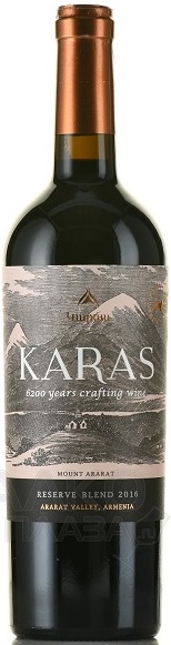 Вино Карас Резерв Бленд (Karas Reserve) красное сухое 0,75л Крепость 14,5%