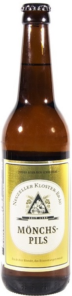 Пиво Нойцелле Клостер-Брой Монашеский Пилс (Neuzeller Kloster-Brau) светлое 0,5л Крепость 4,8%