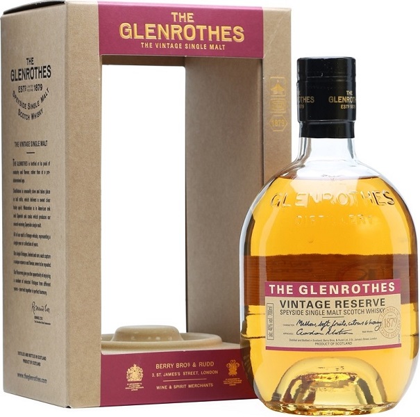 Виски Гленротс Винтаж Резерв (Whiskey Glenrothes Vintage Reserve) 0,7л 40% в подарочной коробке